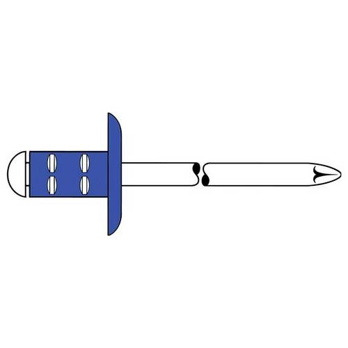 Gesipa 1433872 Mehrbereichsblindniete 4 mm Stahl Stahl Stahl PolyGrip® 500 St.