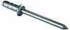 Gesipa 1433873 Mehrbereichsblindniete (Ø x L) 4.8 mm x 10 mm Stahl Stahl Stahl PolyGrip® 500 St.