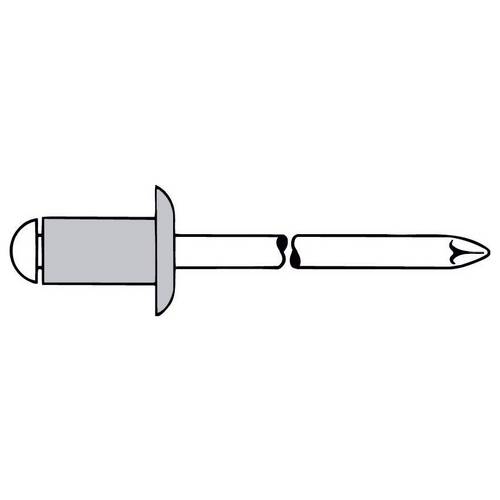 Thumbnail - Gesipa 1454060 Blindniete Stahl Aluminium Aluminium 250 St.