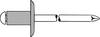 Gesipa 1454097 Blindniete Stahl Aluminium Aluminium Blindniet Al/St 4x12mm Grosskopf K12 KS 6,5-8,5mm 500 St.