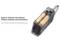 Eine tragbare Luftpumpe mit eingebautem Lithium-Ionen-Akku. Text: 'Built-in lithium-ion battery. Inflate anytime and anywhere.'