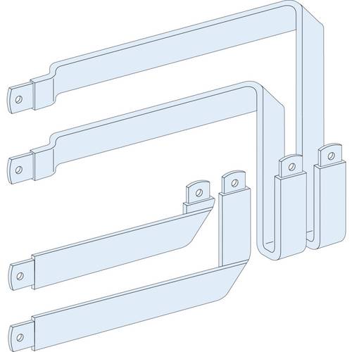 PrismaSeT-P, Verbindung, ComPacT NSX100-250/INS250 4pol,mit Verbindungsblock auf der vertikalen Sammelschiene Linergy BW...
