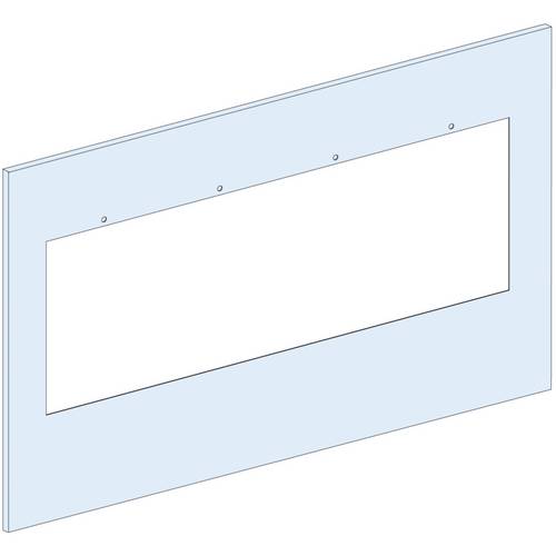 PrismaSeT-P, Frontplatte, 2x FuPacT ISFT400 3polig auf Montageplatte,vertikal,Breite=650mm,Höhe=9Module Schneider Electr...