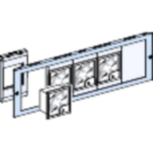 Thumbnail - PrismaSeT-P, Frontplatte, für Frontplatteneinbaurahmen,Breite=650mm,Höhe=3Module Schneider Electric Inhalt: 1 St.