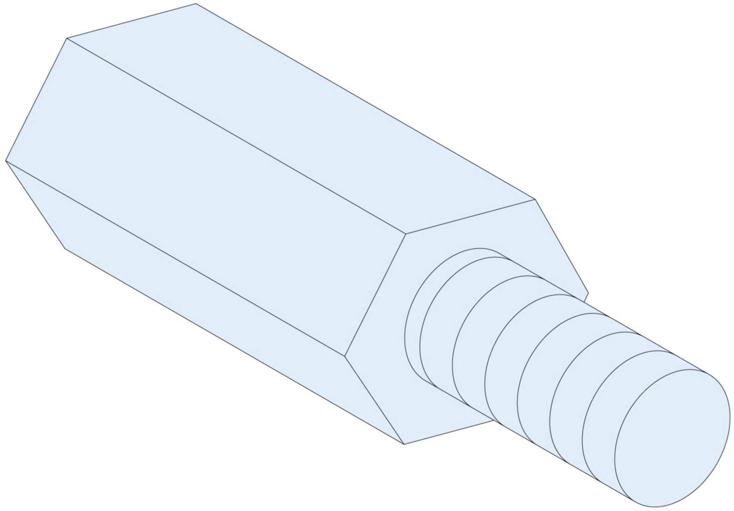 PrismaSeT-P, Abstandshalter, hexagonal,M5,Höhe=55mm,(4Stück) Schneider Electric Inhalt: 1 St.