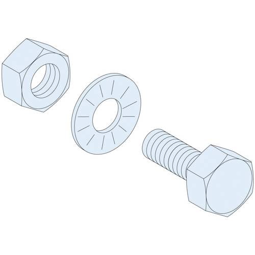 Thumbnail - PrismaSeT-P, Linergy BS, Befestigungsschrauben, M6x20mm+Muttern+Scheiben,(20Stück) Schneider Electric Inhalt: 1 St.