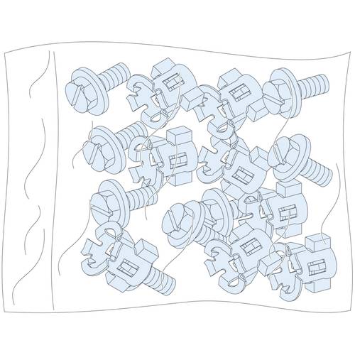 PrismaSeT-P, Schrauben mit Muttern, für Grundgerüst,(20Stück) Schneider Electric Inhalt: 1 St.