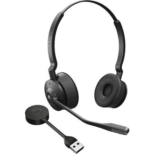 Thumbnail - Jabra Engage 55 SE Stereo Link400a MS On Ear Headset DECT, kabelgebunden Stereo Schwarz Noise Cancelling Mikrofon-Stumms...