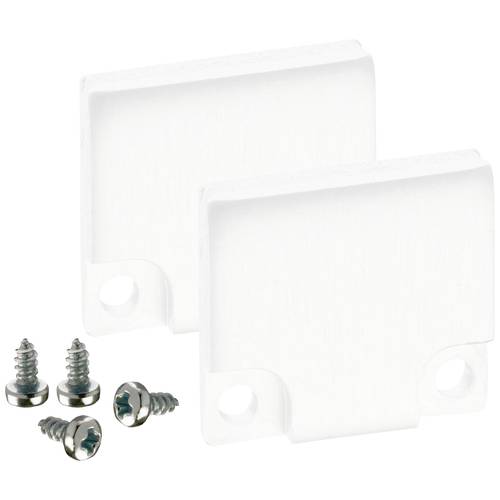 Barthelme 62398613_9010 BARdolino Endkappen-Set Aluminium (L x B x H) 3 x 18.4 x 19.7 mm 2 St.
