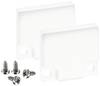 Barthelme 62398613_9010 BARdolino Endkappen-Set Aluminium (L x B x H) 3 x 18.4 x 19.7 mm 2 St.
