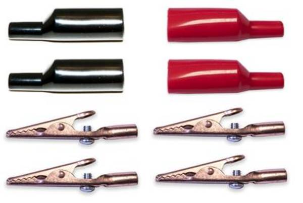 Mueller Electric 010012 Krokodilklemmen-Set Rot, Schwarz 1 Set
