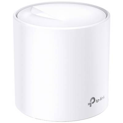 Ein weißer WLAN-Router von TP-Link in zylindrischer Form, geeignet für Heimnetzwerke.