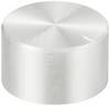 TRU COMPONENTS TC-11696456 Drehknopf mit Knopfmarkierung Silber (Ø x H) 23 mm x 13 mm Aluminium, Plastik 1 St.