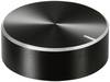 TRU COMPONENTS TC-11696488 Drehknopf mit Knopfmarkierung Schwarz (Ø x H) 29 mm x 10 mm Aluminium, Plastik 1 St.