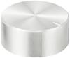 TRU COMPONENTS TC-11696496 Drehknopf mit Knopfmarkierung Silber (Ø x H) 30 mm x 13 mm Aluminium, Plastik 1 St.