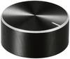TRU COMPONENTS TC-11696500 Drehknopf mit Knopfmarkierung Schwarz (Ø x H) 30 mm x 13 mm Aluminium, Plastik 1 St.