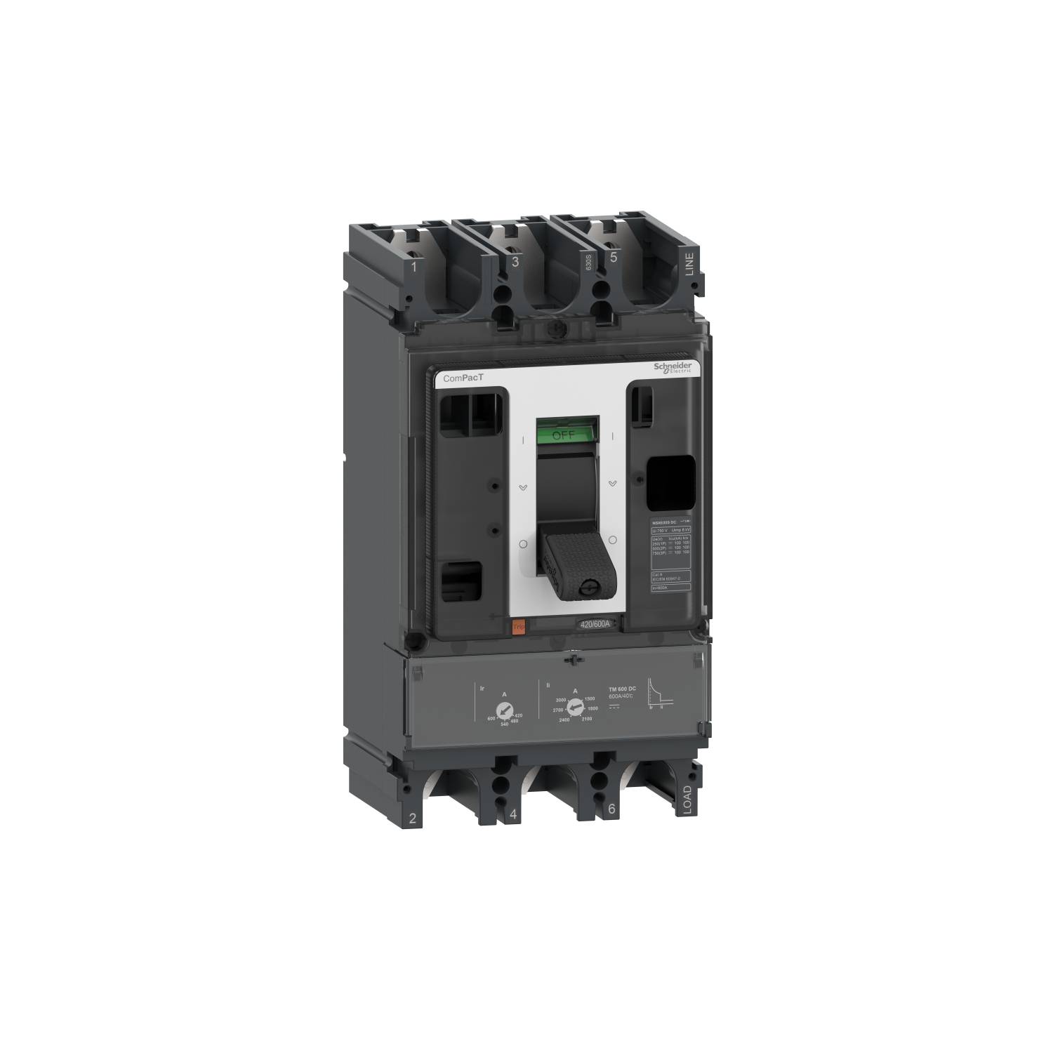 Schneider Electric C63F3TM600D Leistungsschalter 1 St.