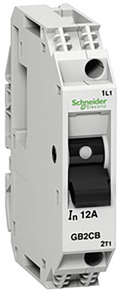Schaltelement von Schneider Electric, Modell GB2CB, ausgelegt für 12 Ampere. Hauptsächlich verwendet in elektrischen Schaltungen.