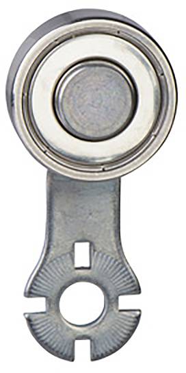Ein Metalllager mit einer Befestigungsplatte darunter, geeignet für mechanische Komponenten.