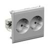 Schneider Electric 5940013 Einbaudose 2fach Steckdose 1 St. Aluminium