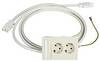 Schneider Electric 5940037 Einbaudose 2fach Steckdose 1 St. Weiß