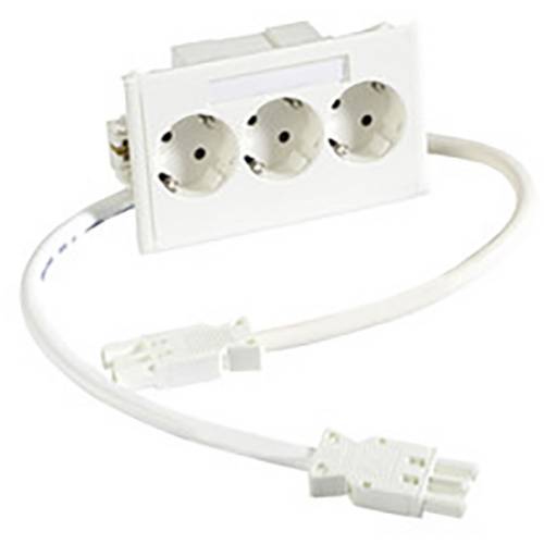 Schneider Electric 5940201 Einbaudose 3fach Steckdose 1 St. Weiß