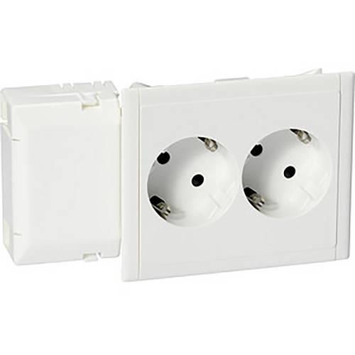 Schneider Electric 5951512 Einbaudose 2fach Steckdose 1 St. Weiß