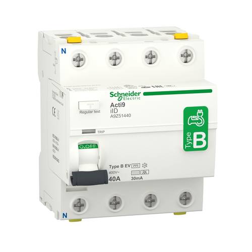 Schneider Electric A9Z51440 Fehlerstrom-Schutzschalter für Elektroladestation B 40 A 0.03 A