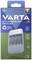'Varta Eco Charger Pro': Ladegerät für AA- und AAA-Akkus, 75% recycelt, individuelle Ladekanäle, Sicherheitsabschaltung.