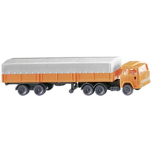 Thumbnail - Wiking 0956 11 N LKW Modell Magirus Deutz Pritschensattelzug, orange