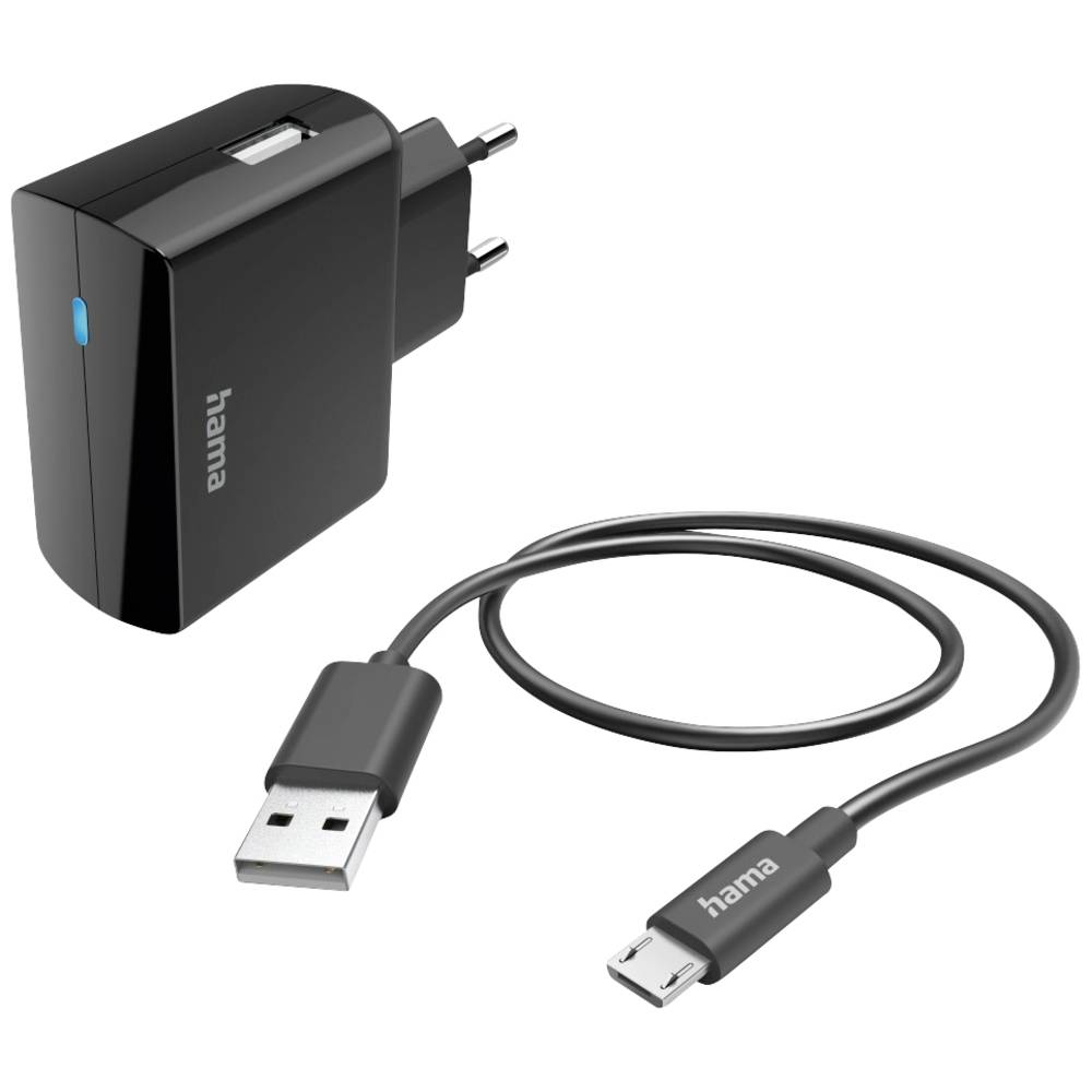 Hama 00201622 USB-oplader 1 x USB-A Binnen, Thuis