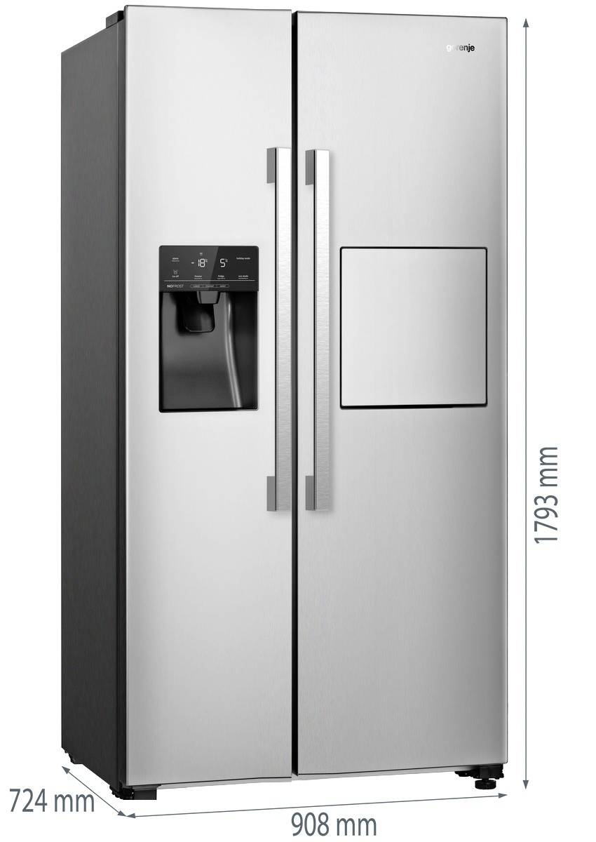 Gorenje Kühl/Gefrierkombi SbS Eiswürfel-/W/Barfach NRS9EVXB1-3