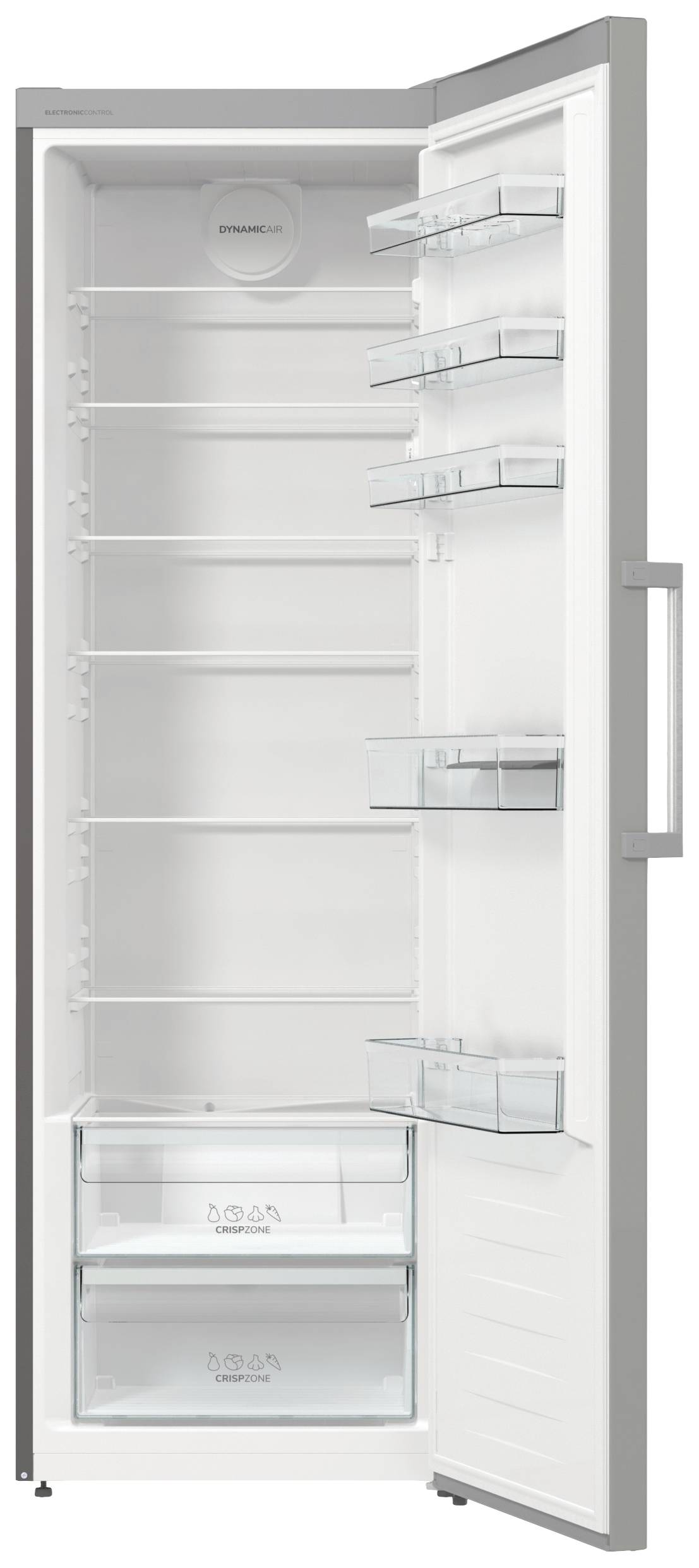 Gorenje Standkühlschrank R619EES5 | 398 Liter | Umluftkühlung | SuperCool | CrispZone | LED | EEK E | grau metallic-1