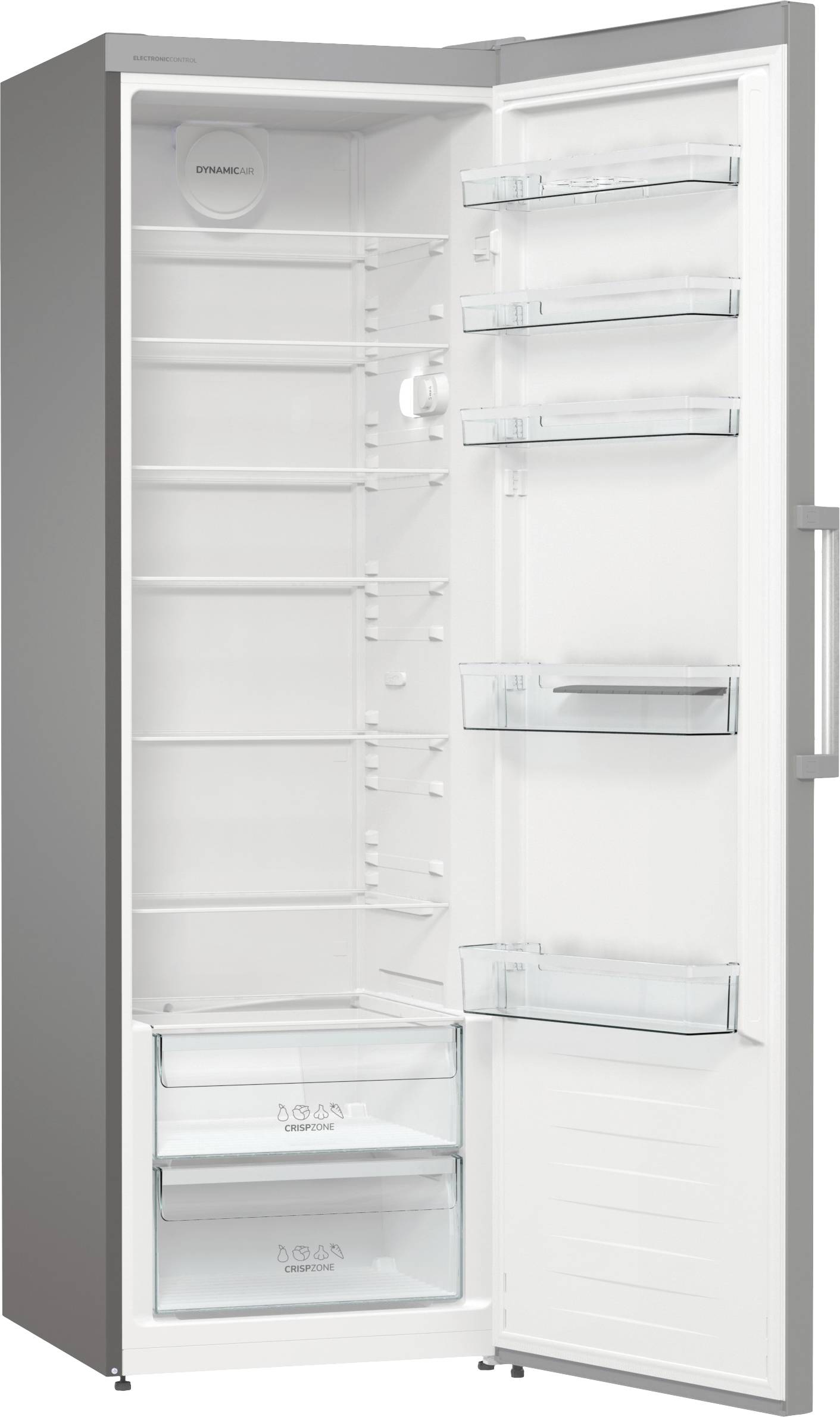 Gorenje Standkühlschrank R619EES5 | 398 Liter | Umluftkühlung | SuperCool | CrispZone | LED | EEK E | grau metallic-2