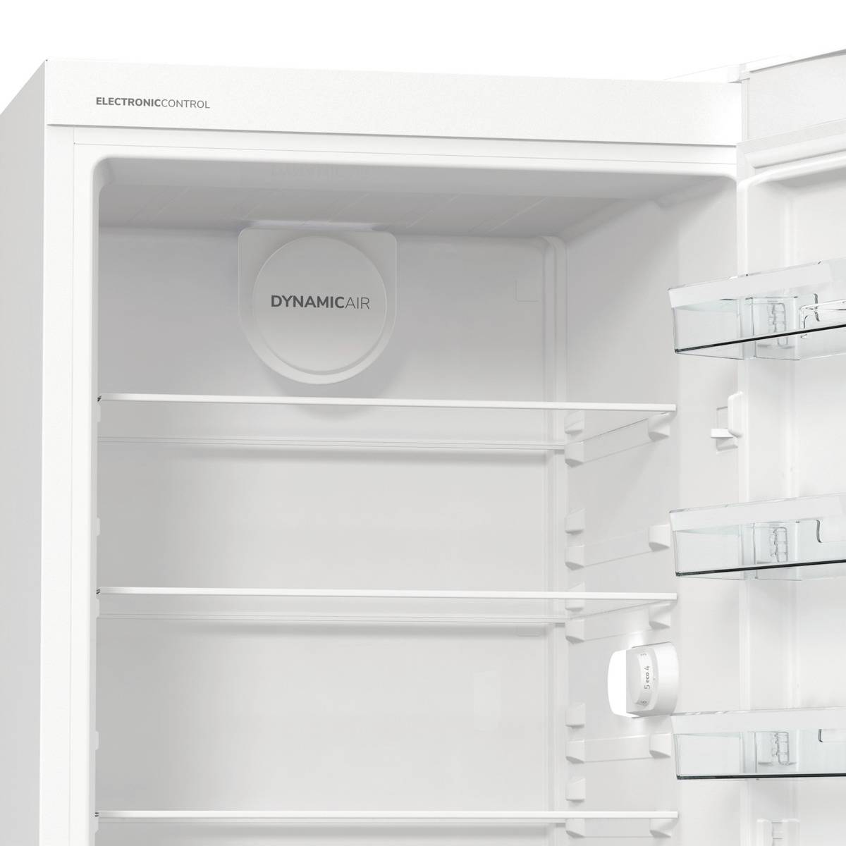 Gorenje Standkühlschrank R619EEW5 | 398 Liter | SuperCool | Umluft-Kühlung | CrispZone | 185x60x66,3cm | weiß | E-7