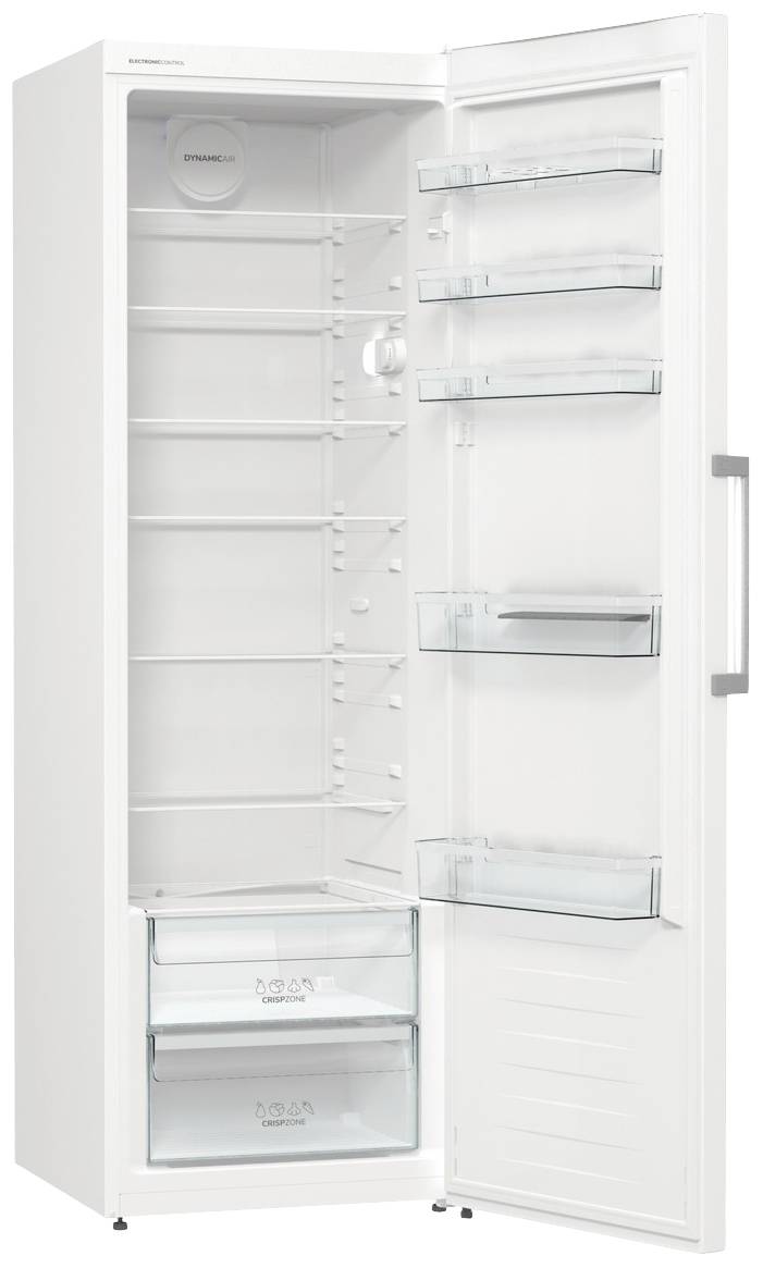 Gorenje Standkühlschrank R619EEW5 | 398 Liter | SuperCool | Umluft-Kühlung | CrispZone | 185x60x66,3cm | weiß | E-5