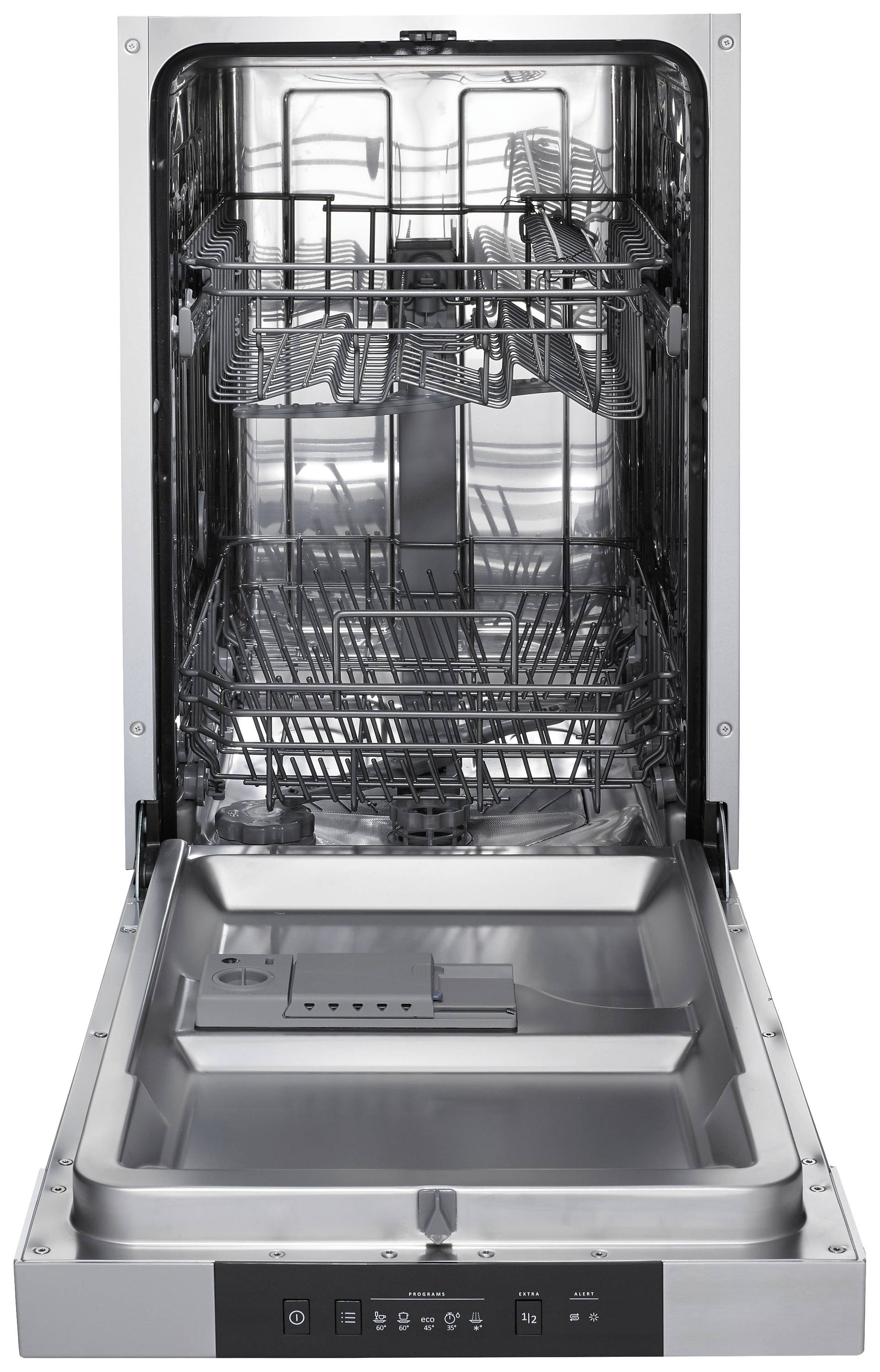 Gorenje Geschirrspüler GI520E15X BK065, Halb integriert, Single (45 cm breit), Standard (80 - 85 cm), Schwarz, Silber,-2