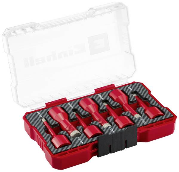Einhell 500400 Fliesenbohrer-Set 7teilig 6 mm, 8 mm, 10 mm, 12 mm, 14 mm  M14 1 Set