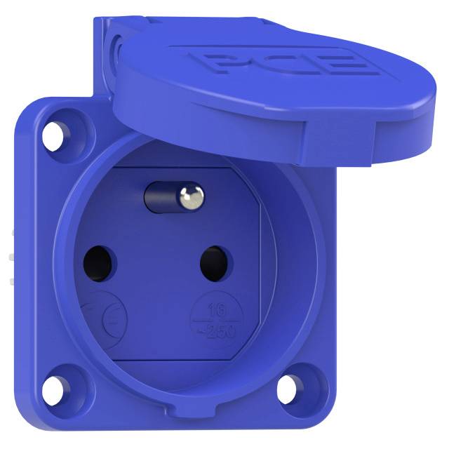 104-0bsc Presa Contatto Di Terra Ip54 Blu - Pc Electric
