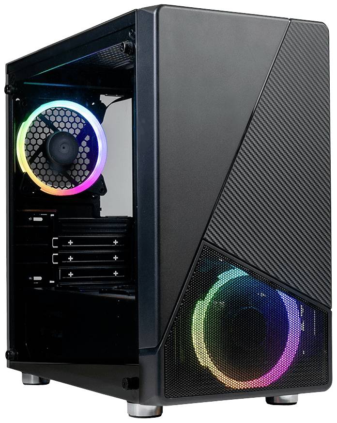 AZZA Noir - MDT - micro ATX - Seitenteil mit Fenster (gehärtetes Glas) - keine Spannungsversorgung (ATX) - Schwarz-2