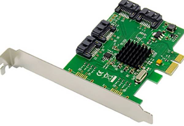 Dawicontrol PCI Card PCI-e DC-614e RAID 4Kanal SATA6G Retail  PCI-Express Karte PCIe  RAID-fähig