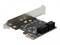 Eine PCIe-Erweiterungskarte mit mehreren SATA-Anschlüssen zur Verbesserung der Speicherverbindungsmöglichkeiten in einem Computer.