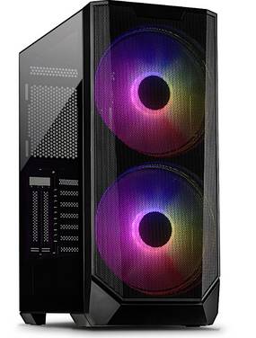 Inter-Tech IT-3503 Airstream Tower PC-Gehäuse Schwarz 2 vorinstallierte Lüfter
