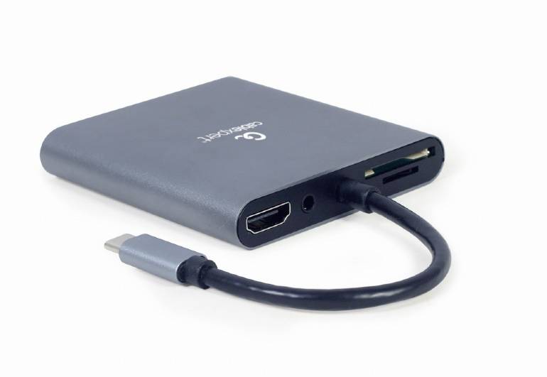 GEMBIRD - Cablexpert A-CM-COMBO6-01 - Dockingstation - USB-C 3.1-2