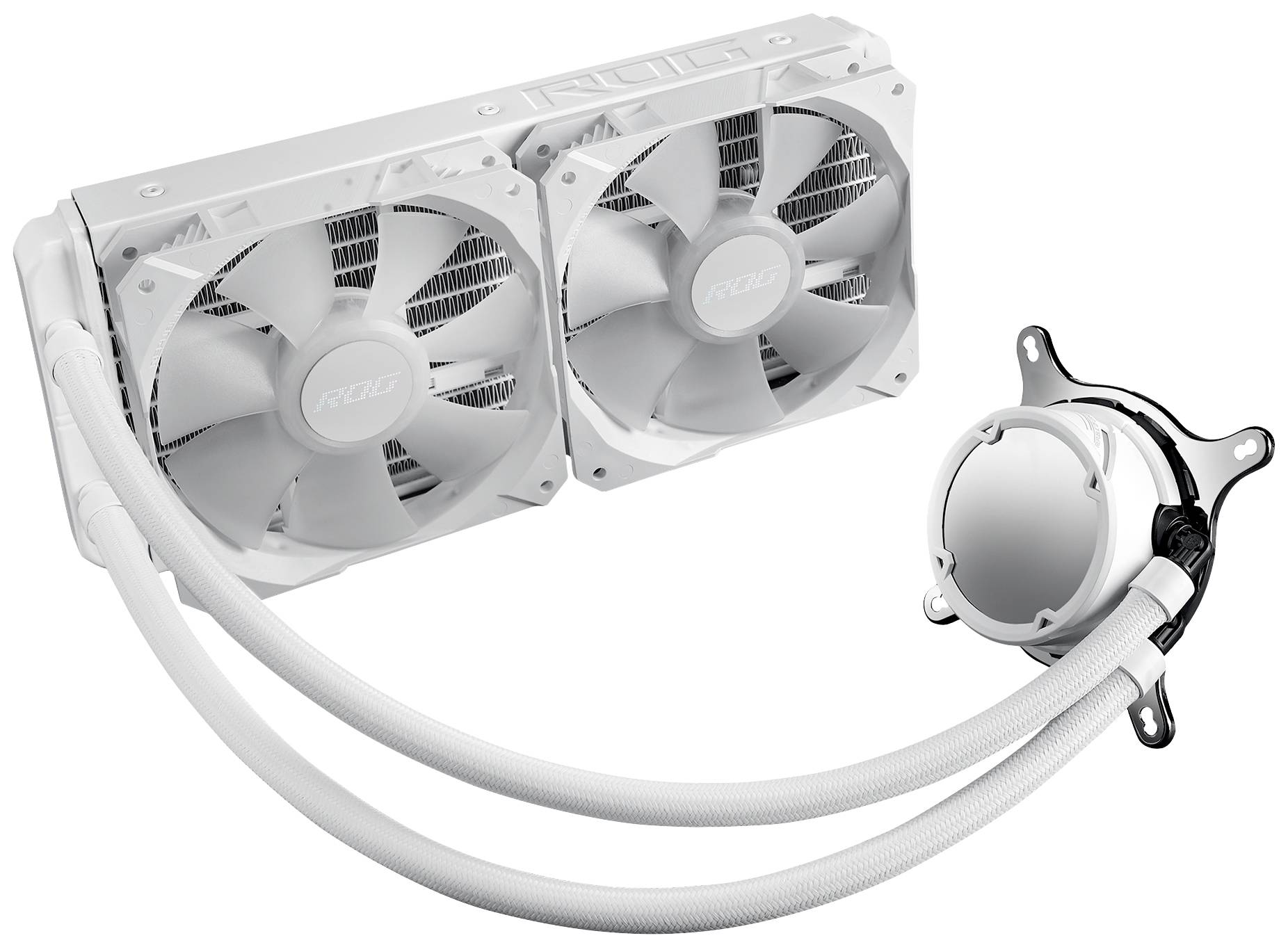 ASUS ROG STRIX LC II 240 ARGB - White Edition - Prozessor-Flüssigkeitskühlsystem - Kühlergröße: 240 mm - (für: LGA2011-3-8