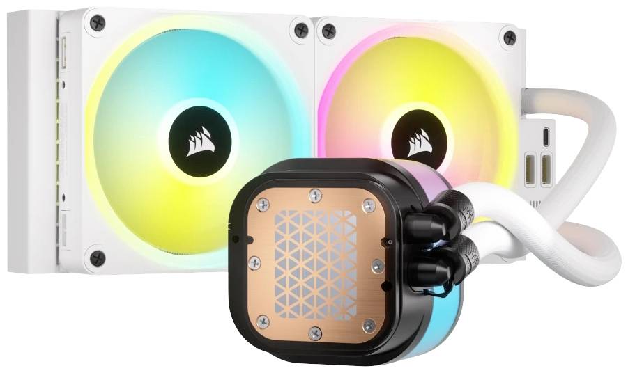 CORSAIR iCUE Link H100I RGB - Prozessor-Flüssigkeitskühlsystem - Kühlergröße: 240 mm - (für: LGA1156, LGA1155, LGA1150,-6