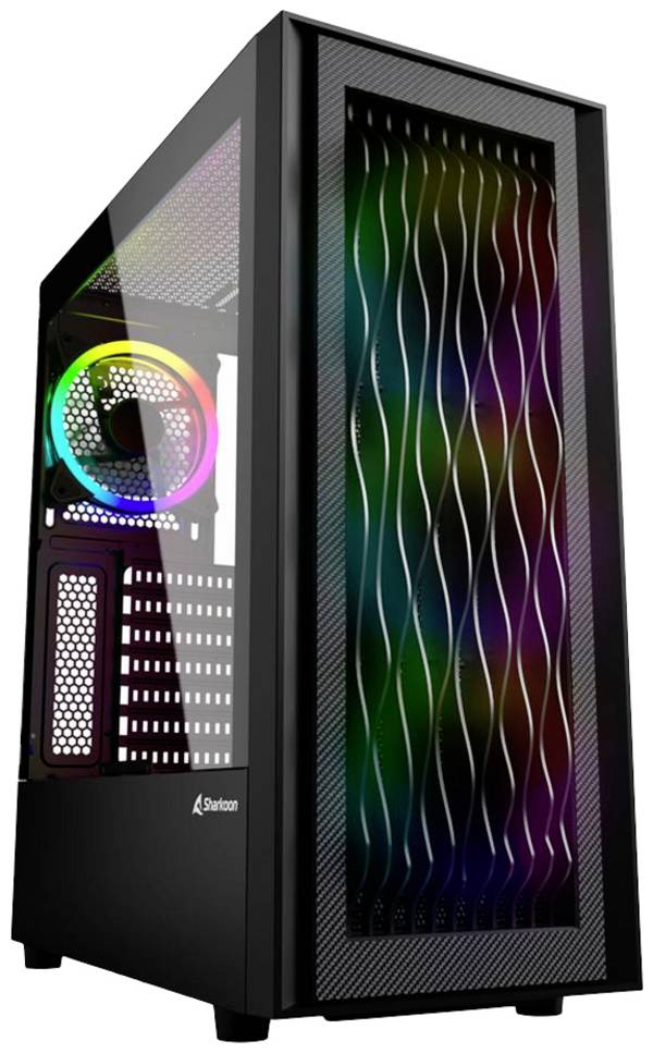Sharkoon RGB Wave Desktop PC-Gehäuse  Schwarz