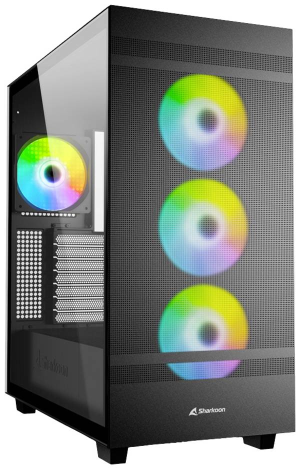 Sharkoon C50 RGB ATX Full Tower PC-Gehäuse  Schwarz