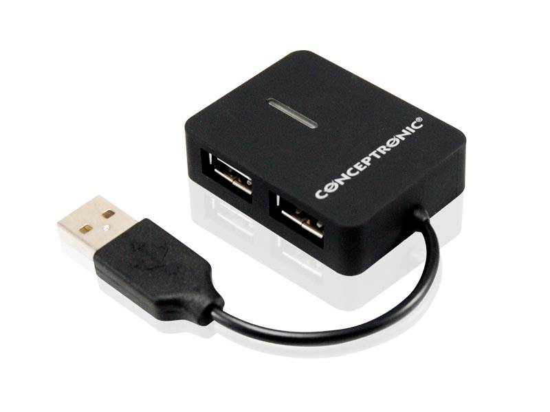 Conceptronic C4PUSB2 USB-Hub 4 Port USB-A USB 2.0 480 MBit/s C4PUSB2