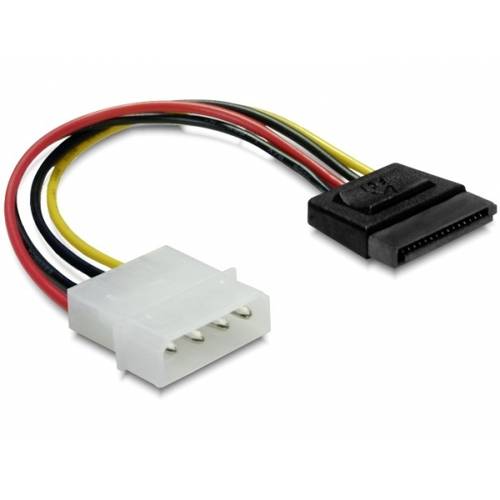 Thumbnail - Delock - Netzteil - SATA-Stromstecker (M) zu interne Stromversorgung, 4-polig (M)